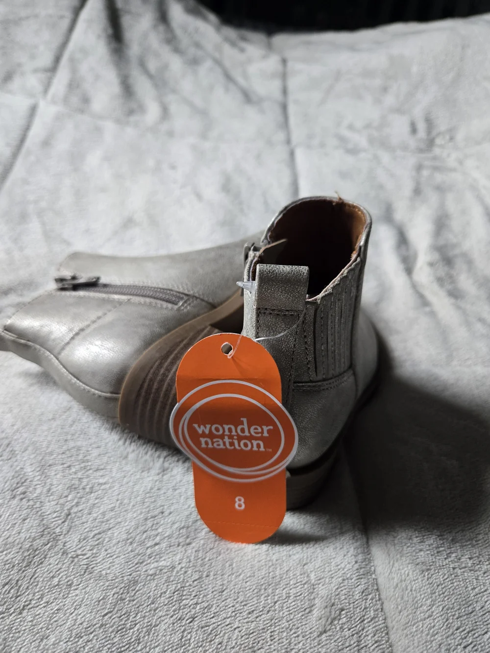 wonder nation Grey Chelsea Kids Ankle Boots